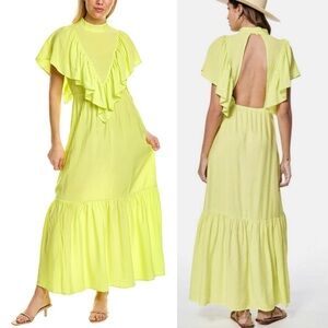 Young Fabulous & Broke Neon Yellow Cruz Dress in Margarita
